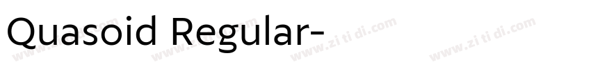 Quasoid Regular字体转换